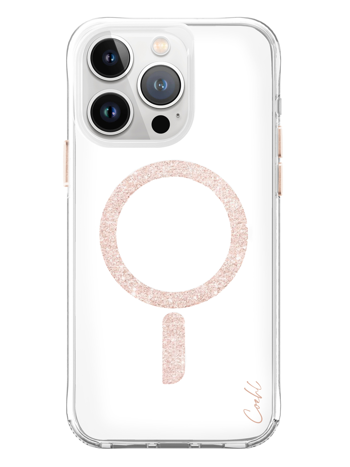 

Чехол Uniq для iPhone 15 Pro с MagSafe Coehl Glace Rose Gold, Прозрачный