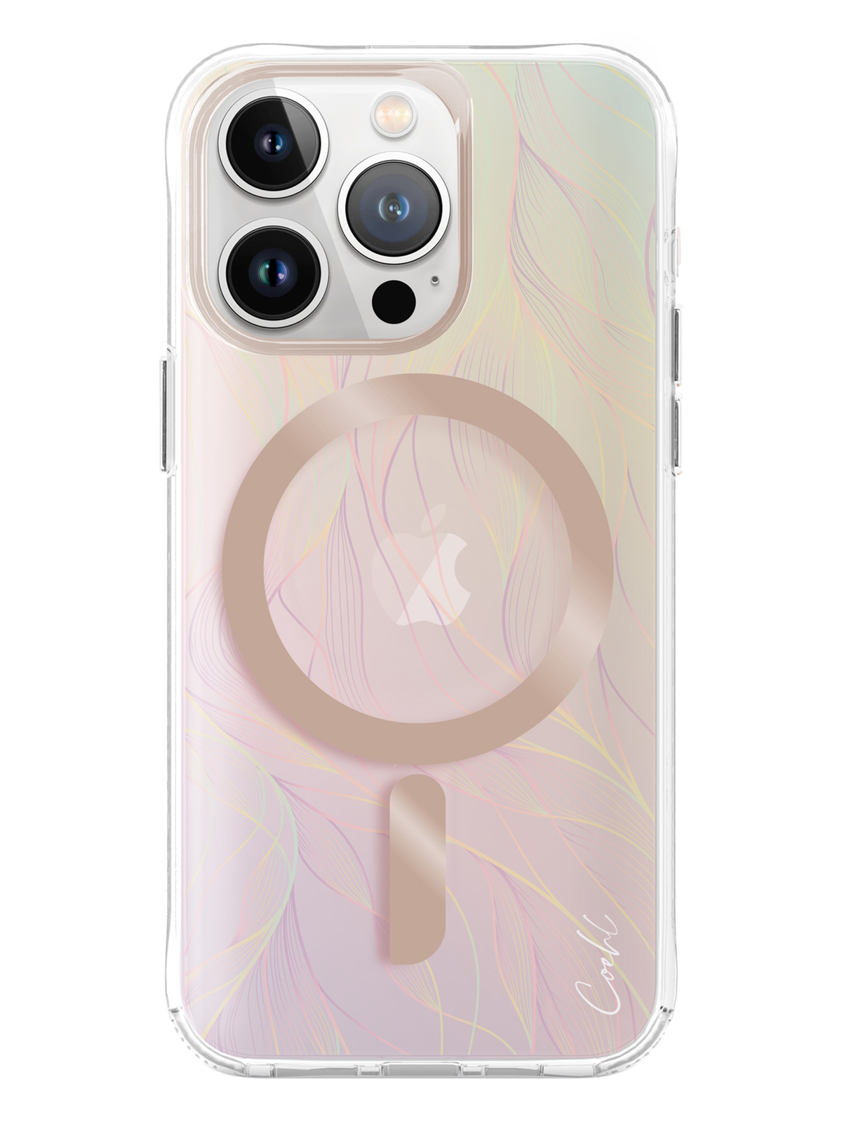 

Чехол Uniq для iPhone 15 Pro с MagSafe COEHL Willow Iridescent, Разноцветный