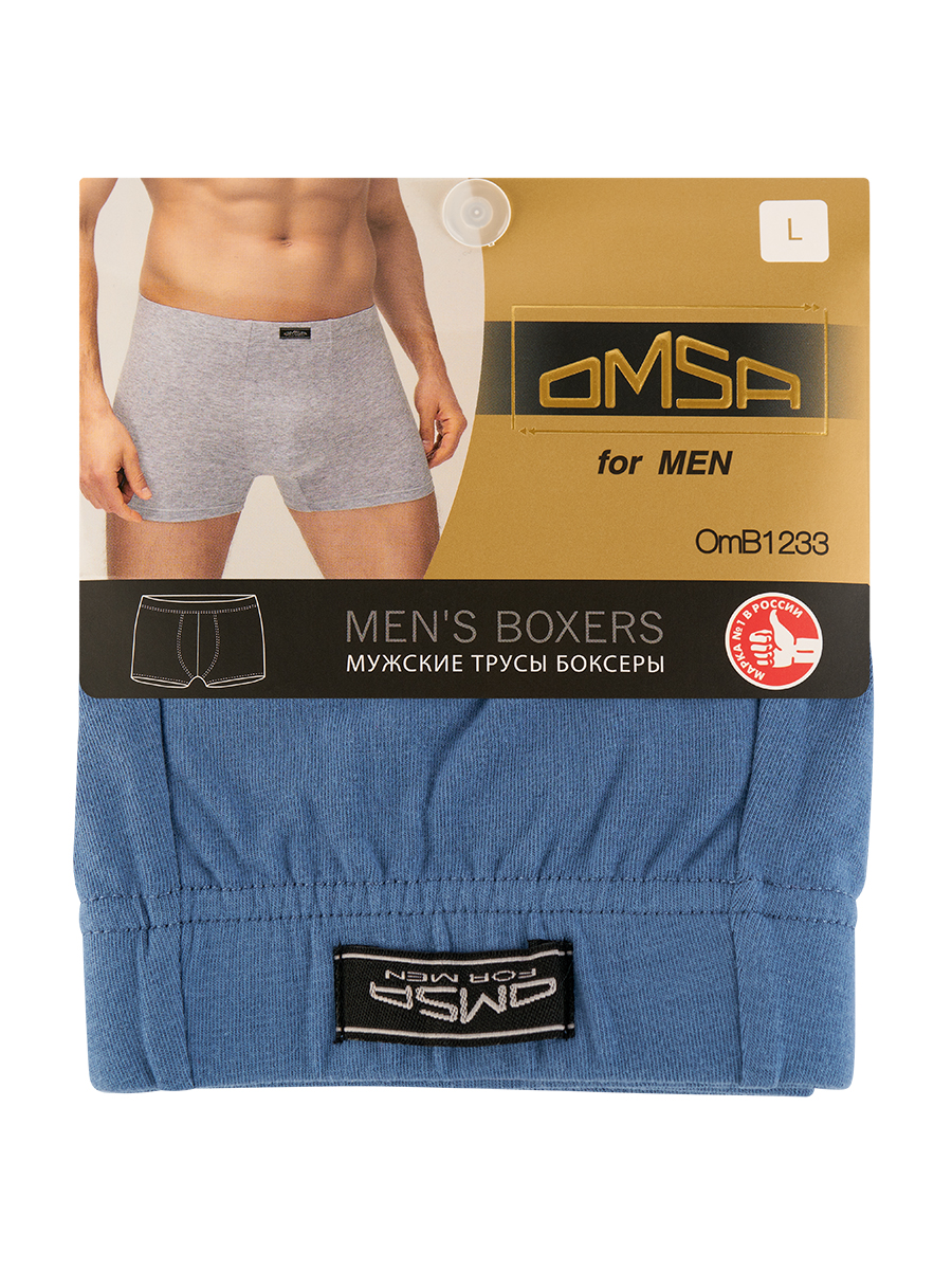 

Трусы мужские Omsa for men OmB 1233 синие 3XL, Синий, OmB 1233