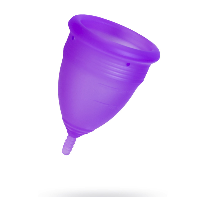 Гигиеническая менструальная чаша Eromantica фиолетовая S