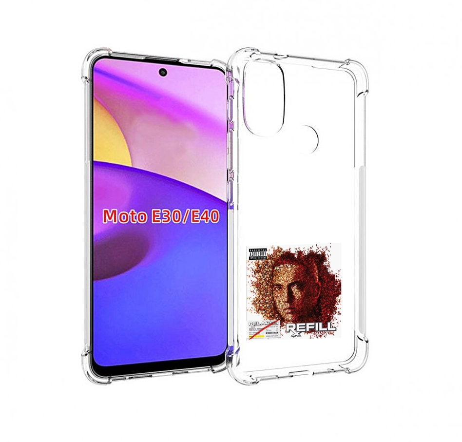 

Чехол Бампер Mypads Eminem Relapse, Refill Для Motorola Moto E30, Прозрачный, Tocco