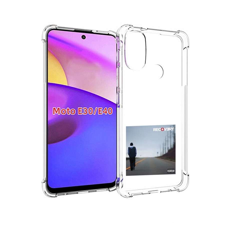 

Чехол Бампер Mypads Eminem Recovery Для Motorola Moto E30., Прозрачный, Tocco