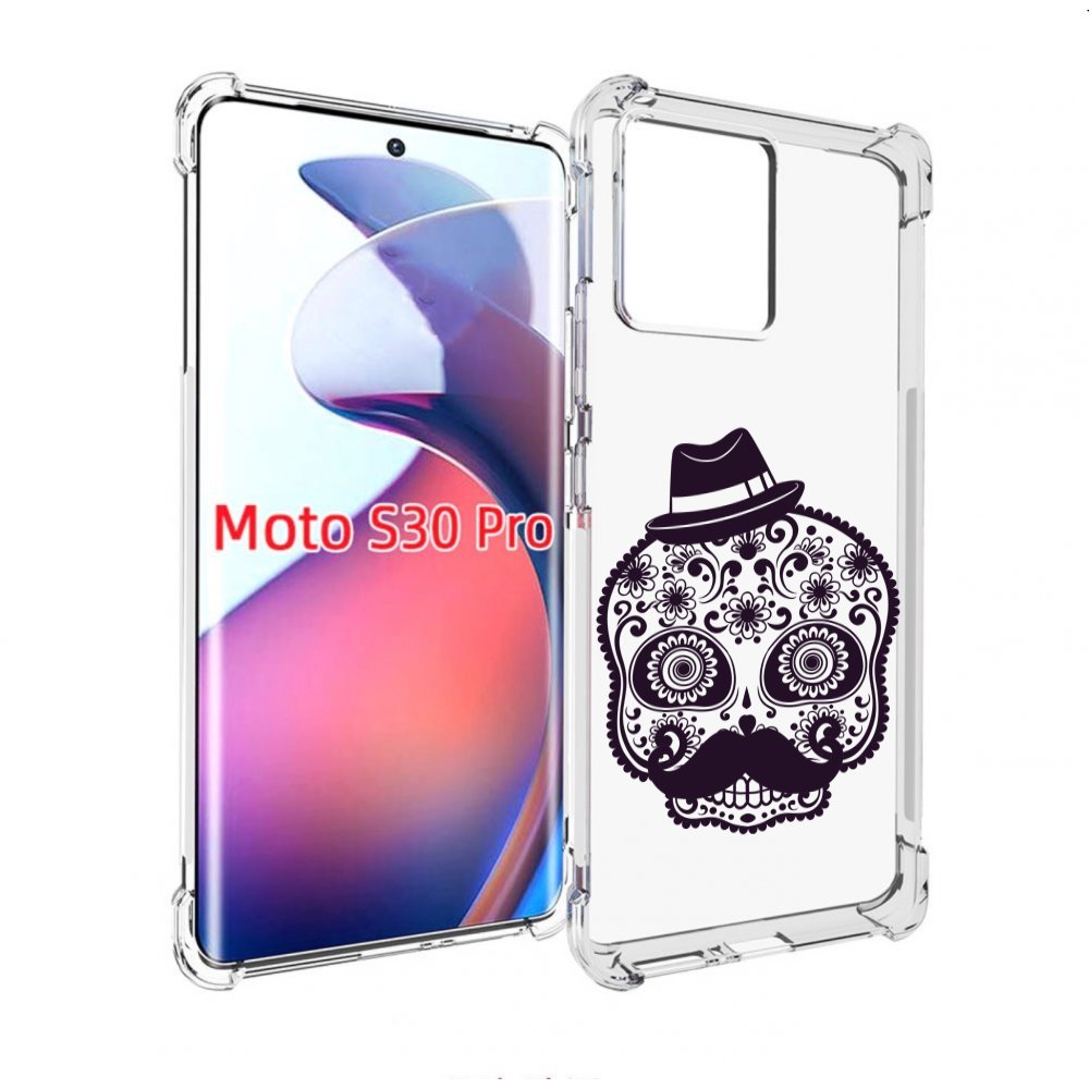 

Чехол MyPads разрисованный скелет для Motorola Moto S30 Pro, Прозрачный, Tocco