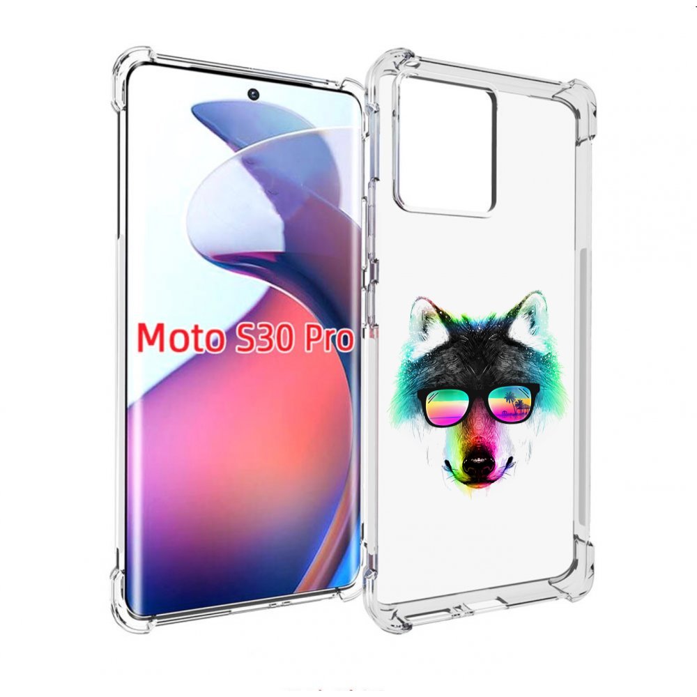 

Чехол MyPads радужный волк для Motorola Moto S30 Pro, Прозрачный, Tocco