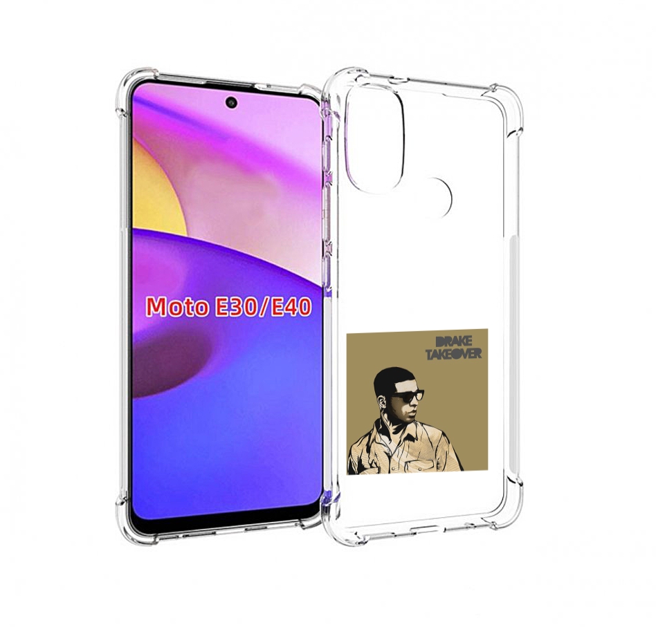 

Чехол бампер MyPads Drake - Takeover для Motorola Moto E30., Прозрачный, Tocco