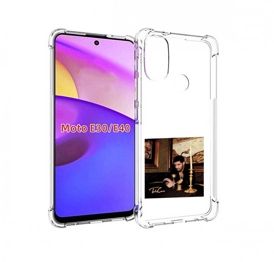 

Чехол бампер MyPads Drake - Take Care для Motorola Moto E30., Прозрачный, Tocco