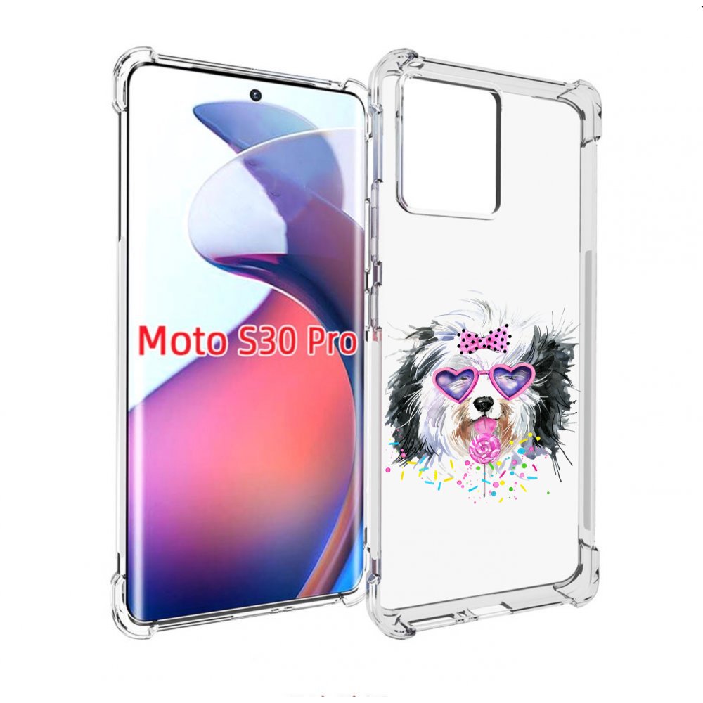 

Чехол MyPads пушистик для Motorola Moto S30 Pro, Прозрачный, Tocco