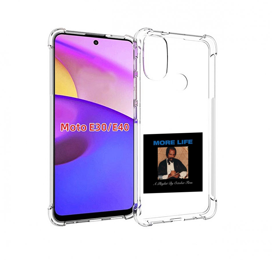 

Чехол бампер MyPads Drake - More Life для Motorola Moto E30., Прозрачный, Tocco