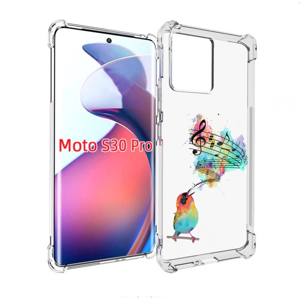 

Чехол MyPads певчая птичка для Motorola Moto S30 Pro, Прозрачный, Tocco