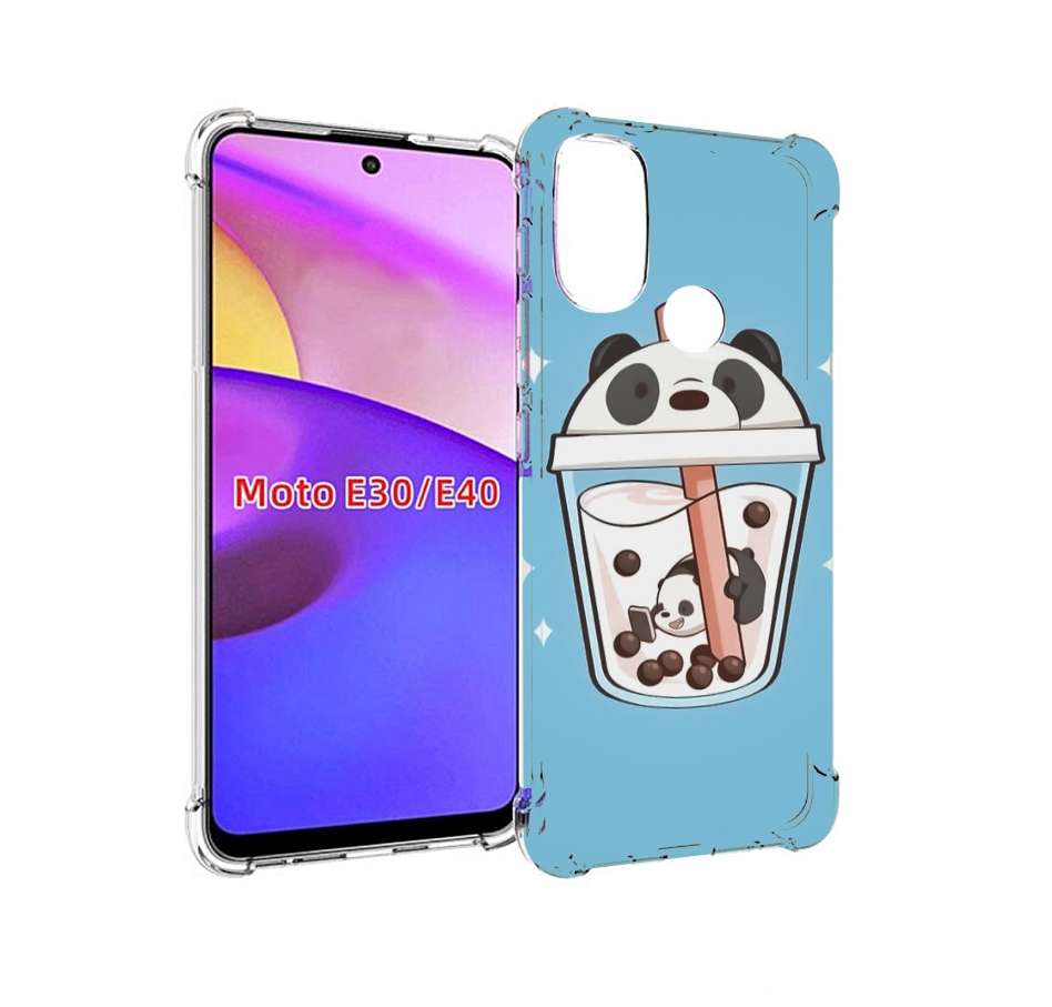 

Чехол бампер MyPads Bubble tea для Motorola Moto E30., Прозрачный, Tocco