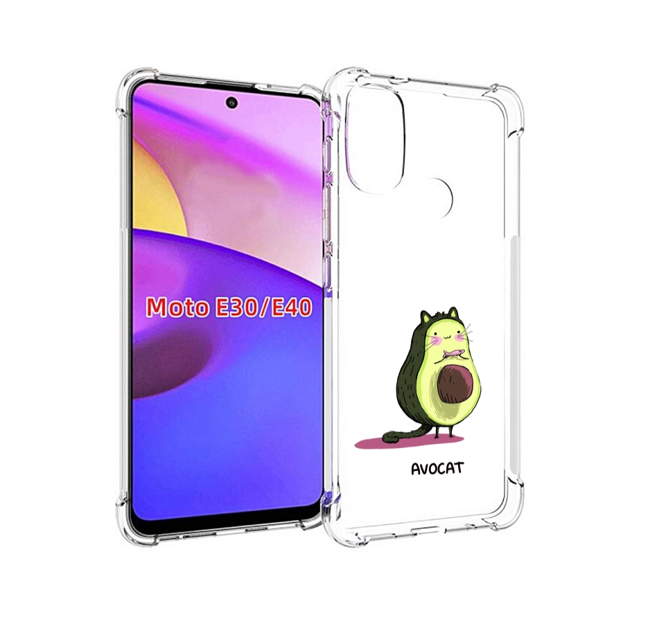 

Чехол бампер MyPads Avocat для Motorola Moto E30., Прозрачный, Tocco