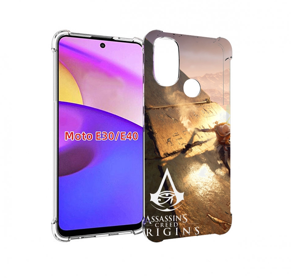 

Чехол бампер MyPads Assassin's Creed Origins для Motorola Moto E, Прозрачный, Tocco