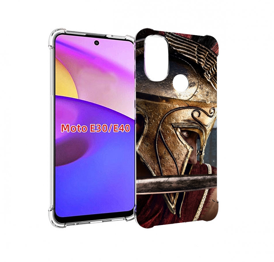 

Чехол бампер MyPads Assassin's Creed Odyssey для Motorola Moto E, Прозрачный, Tocco