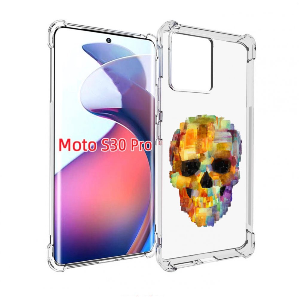 

Чехол MyPads нарисованный череп для Motorola Moto S30 Pro, Прозрачный, Tocco