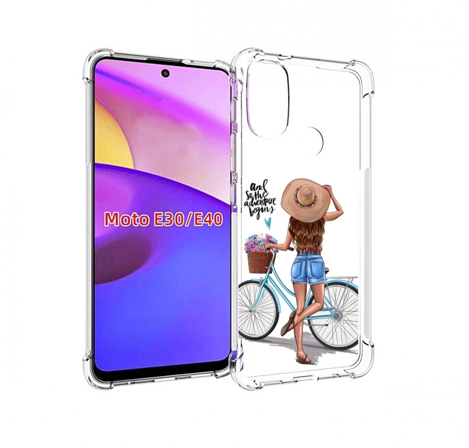 

Чехол бампер MyPads Adventure женский для Motorola Moto E30., Прозрачный, Tocco