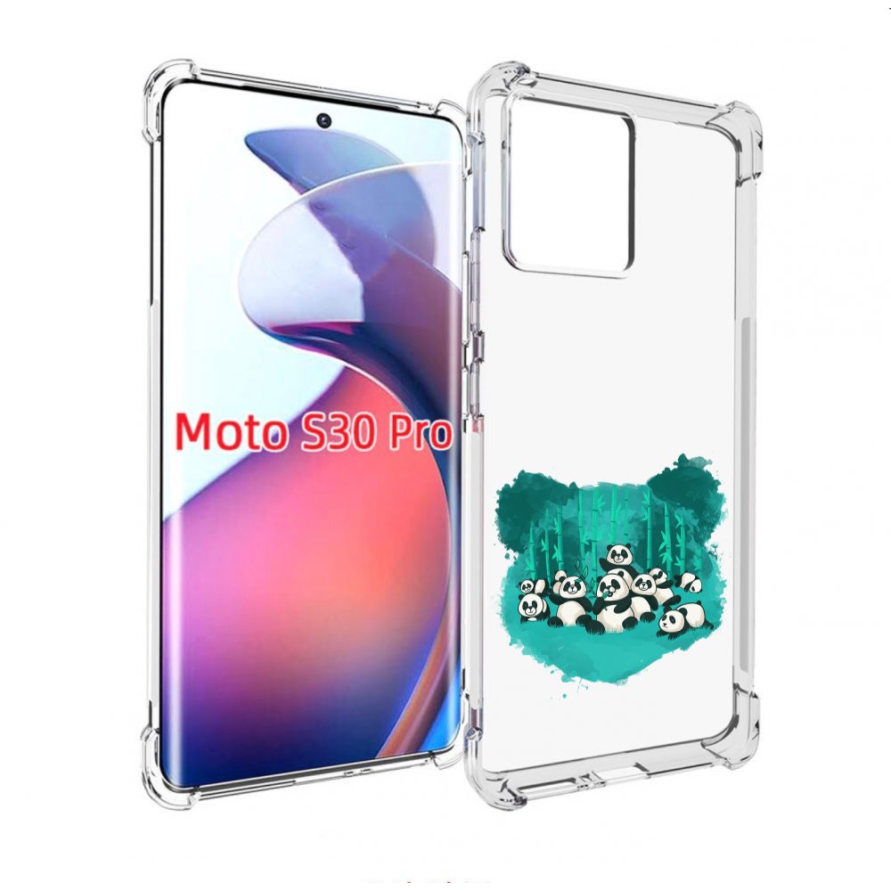 

Чехол MyPads нарисованные панды для Motorola Moto S30 Pro, Прозрачный, Tocco