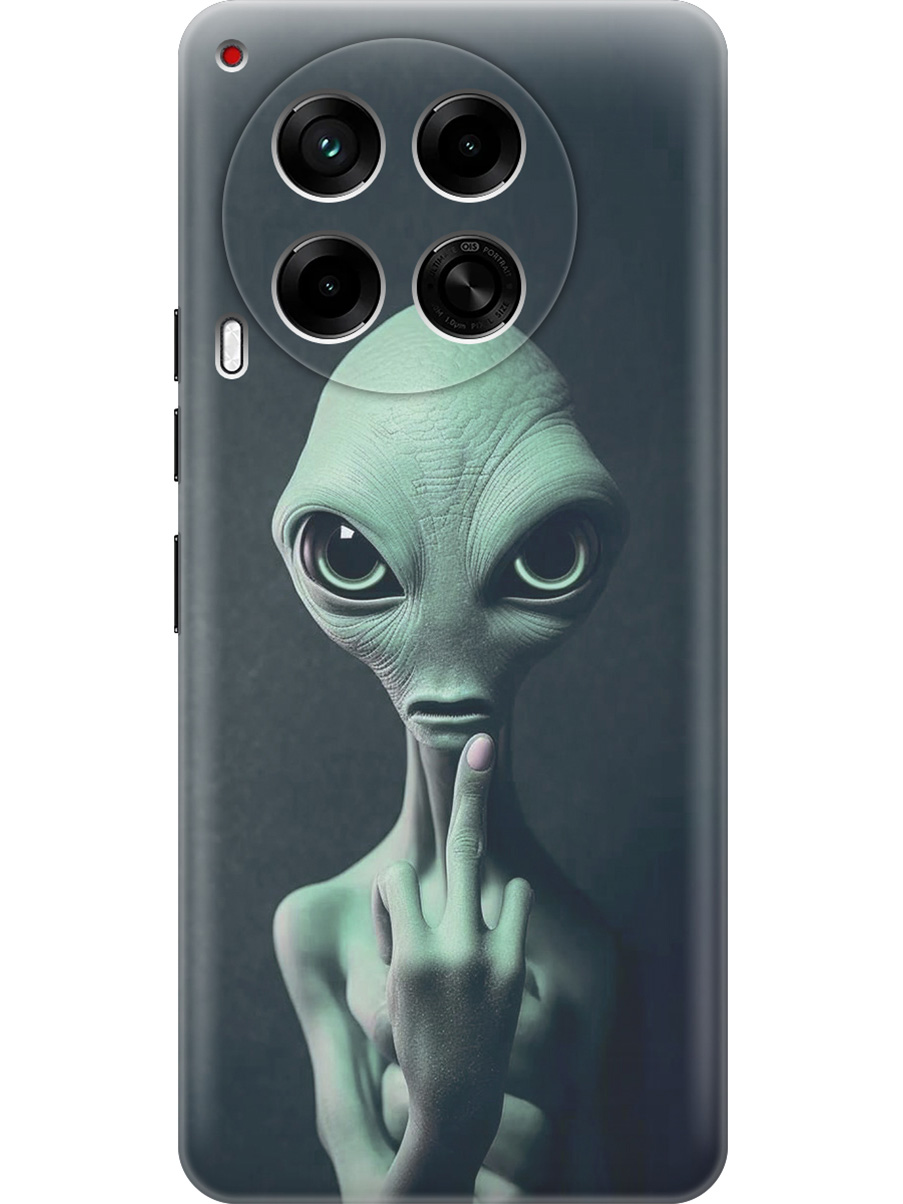 

Силиконовый чехол на Tecno Camon 30 4g / 30 5g с принтом "Инопланетянин", Прозрачный;зеленый;синий;черный, 782632413