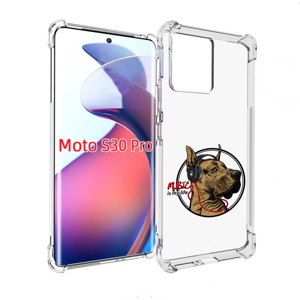 

Чехол MyPads музыкальная собака для Motorola Moto S30 Pro, Прозрачный, Tocco