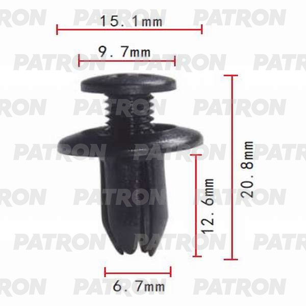 Клипса Автомобильная PATRON P370024A