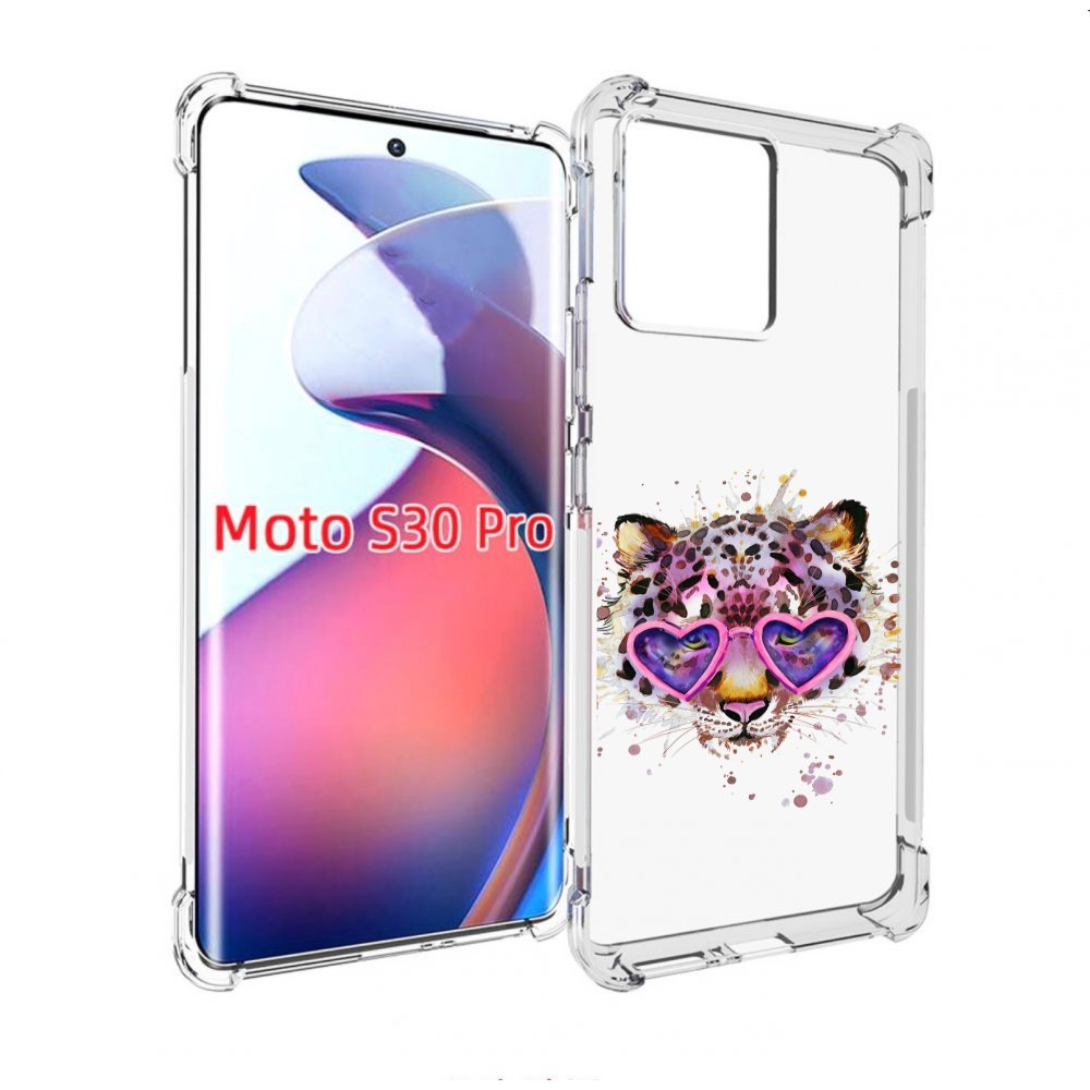 

Чехол MyPads модный леопард для Motorola Moto S30 Pro, Прозрачный, Tocco