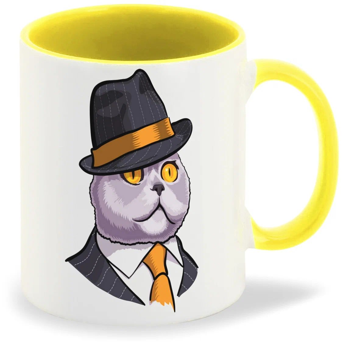 

Кружка CoolPodarok Кот в костюме галстук и шляпа