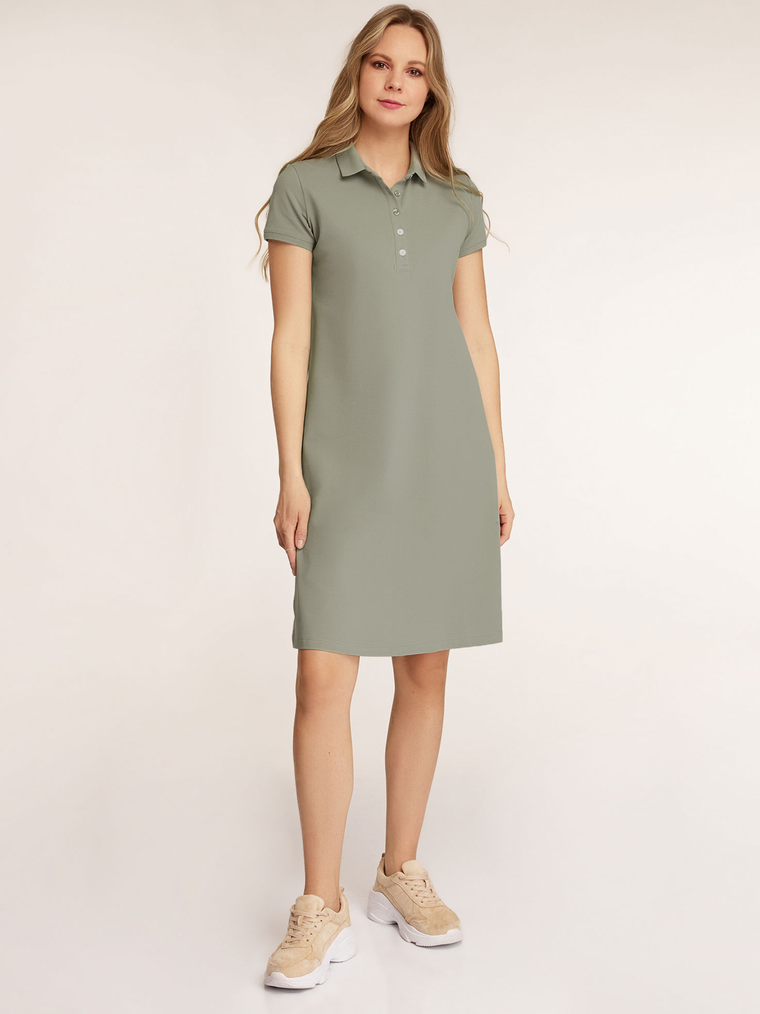 Платье женское oodji 24001118-4B зеленое XS