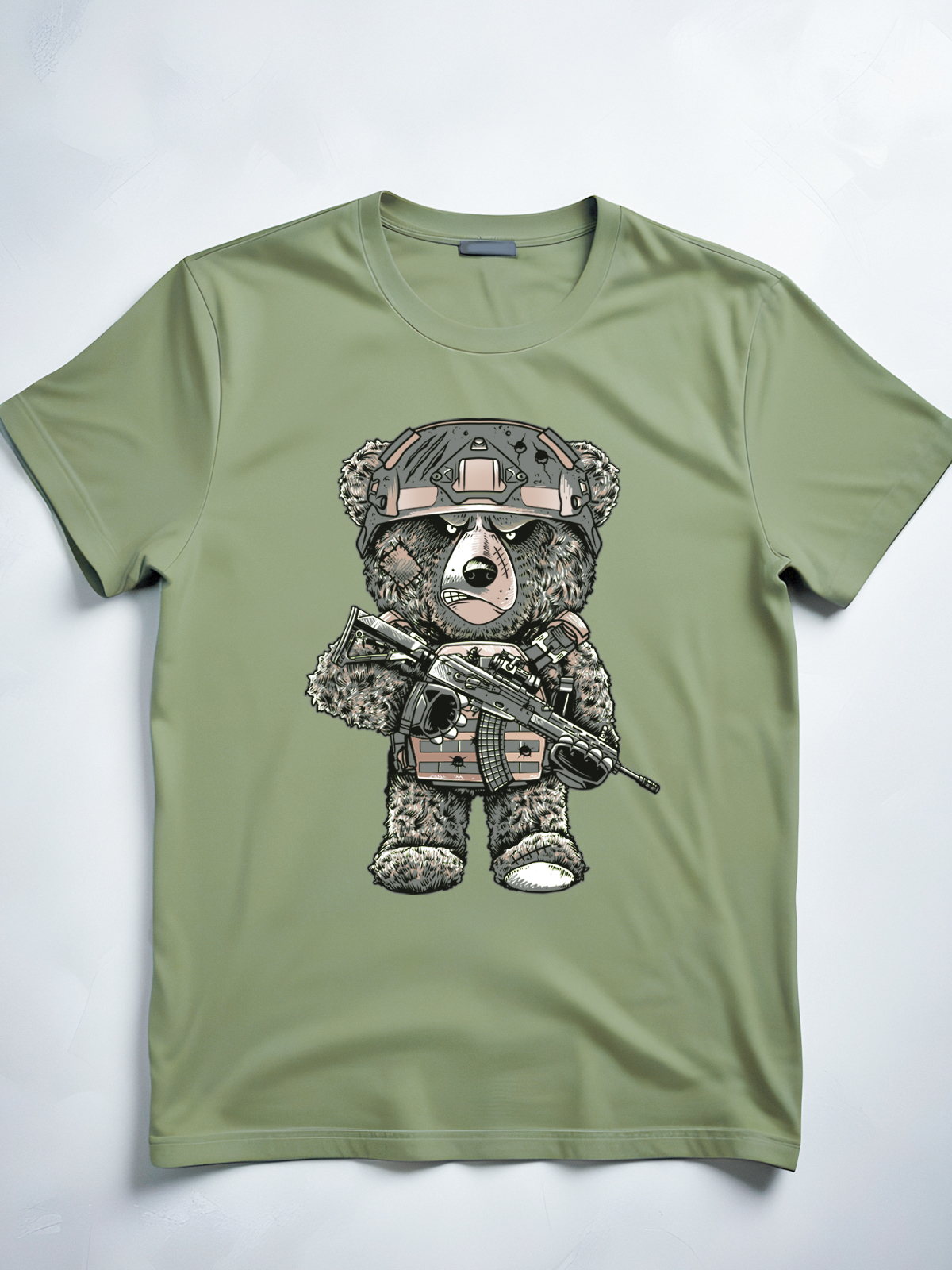 

Футболка мужская Angryman AMW001_khaki зеленая XL, Зеленый, AMW001_khaki