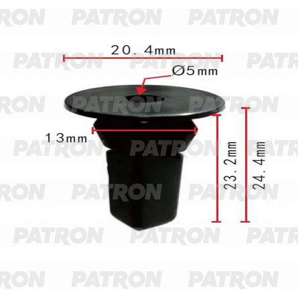 

Клипса Пластмассовая PATRON p370349