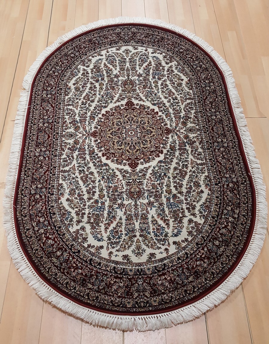 фото Ковер abr prestig 4001a овал красн/крем 80х150 sofia rugs