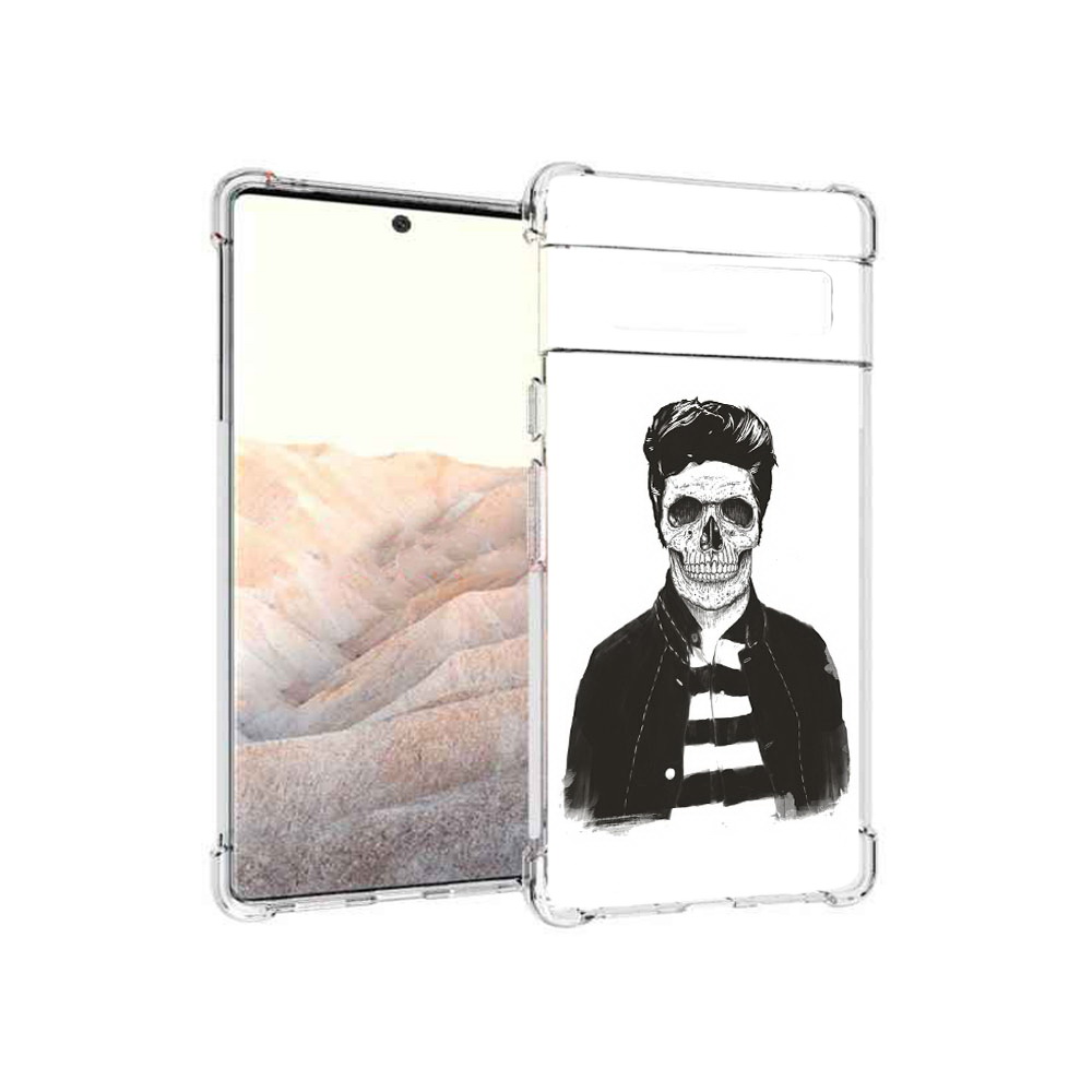 

Чехол MyPads Tocco для Google Pixel 6 Pro скелет, Прозрачный, Tocco