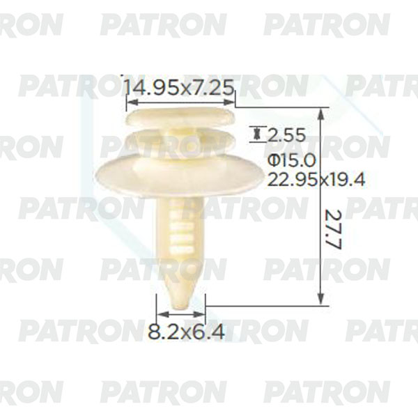 

Клипса Пластмассовая Gм Применяемость: Обшивка Двери PATRON p371753