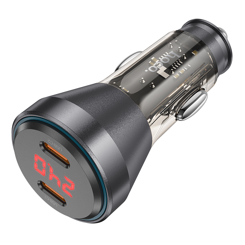 

Автомобильное зарядное устройство, 2 PD 30W+30W с дисплеем NZ12C, HOCO