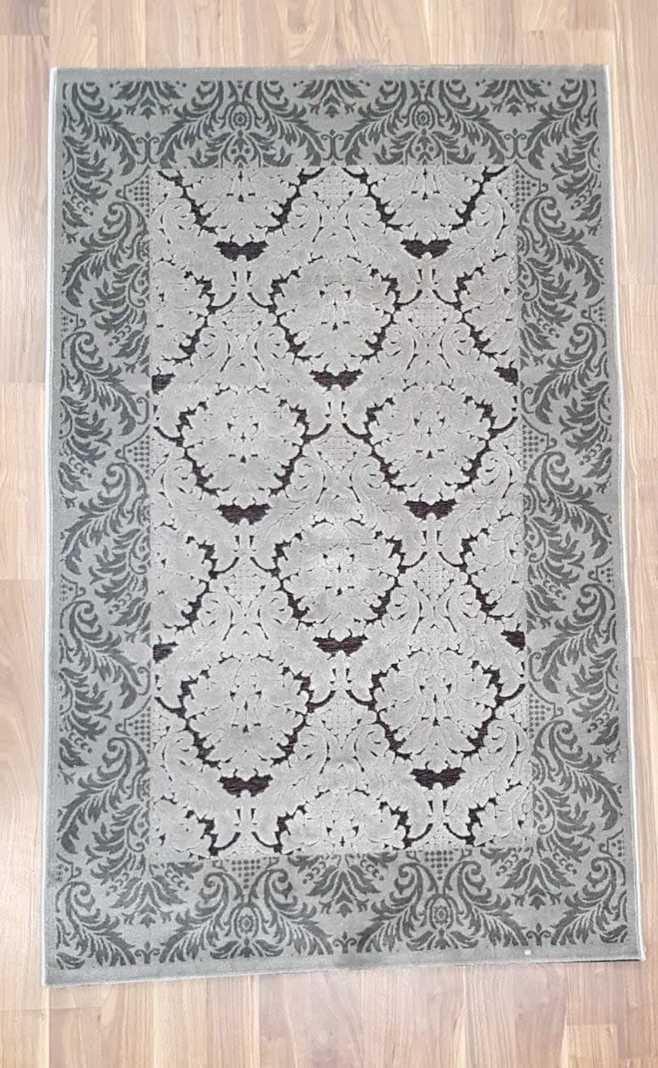 фото Ковер gloria 3972a прямой с.серый 80x300 sofia rugs