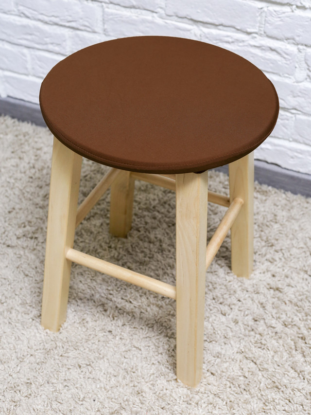 фото Подушка на стул на сидушку luxalto 160 34х34 см, коричневый 1 шт