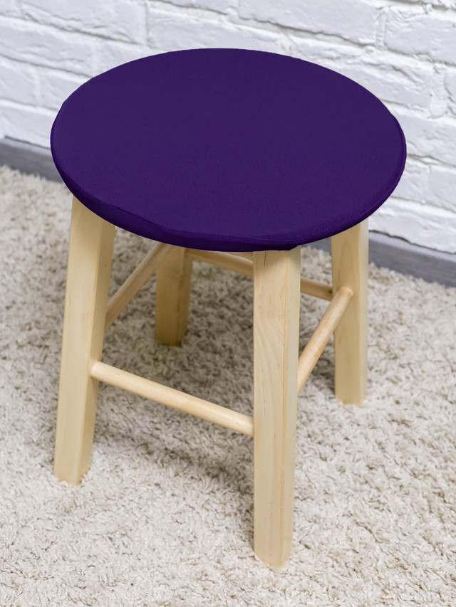 фото Подушка на стул на сидушку luxalto 160 34х34 см, фиолетовый 1 шт