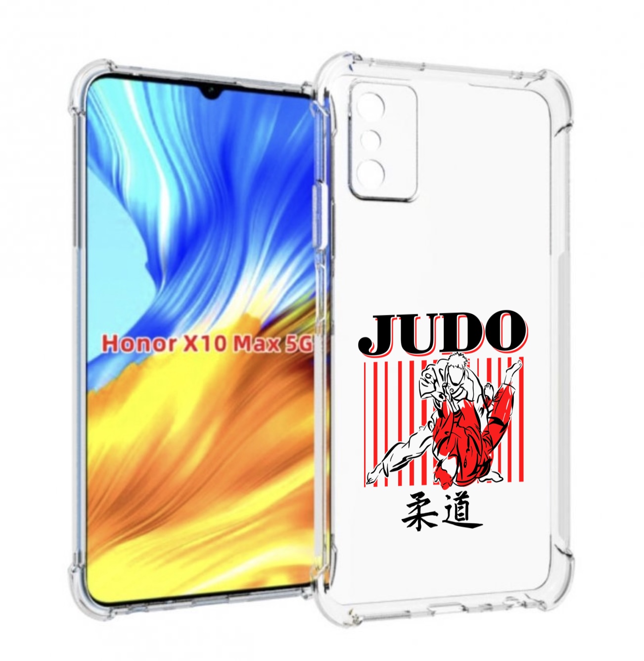 

Чехол MyPads Дзюдо для Honor X10 Max, Прозрачный, Tocco