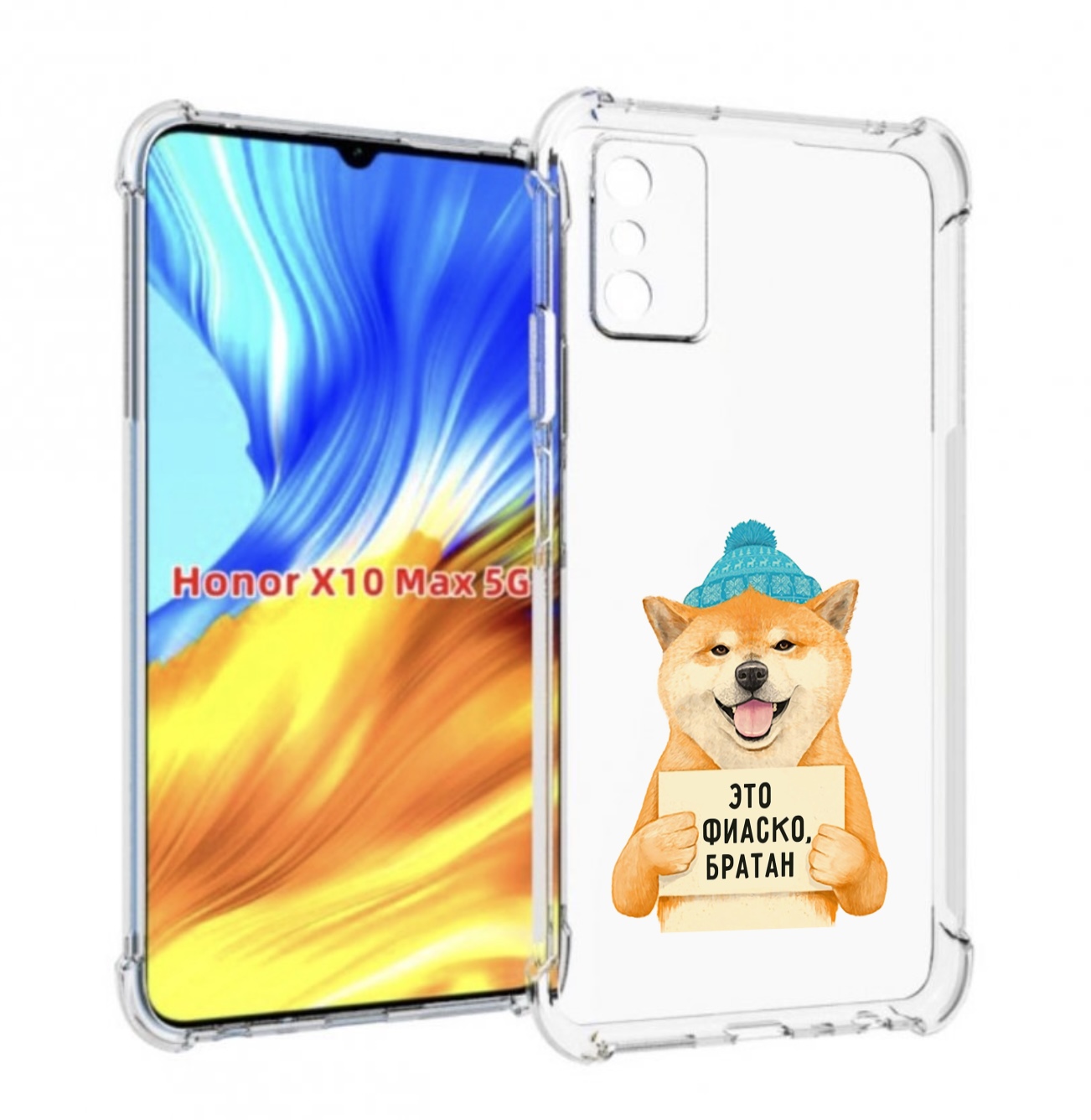 

Чехол MyPads фиаско для Honor X10 Max, Прозрачный, Tocco