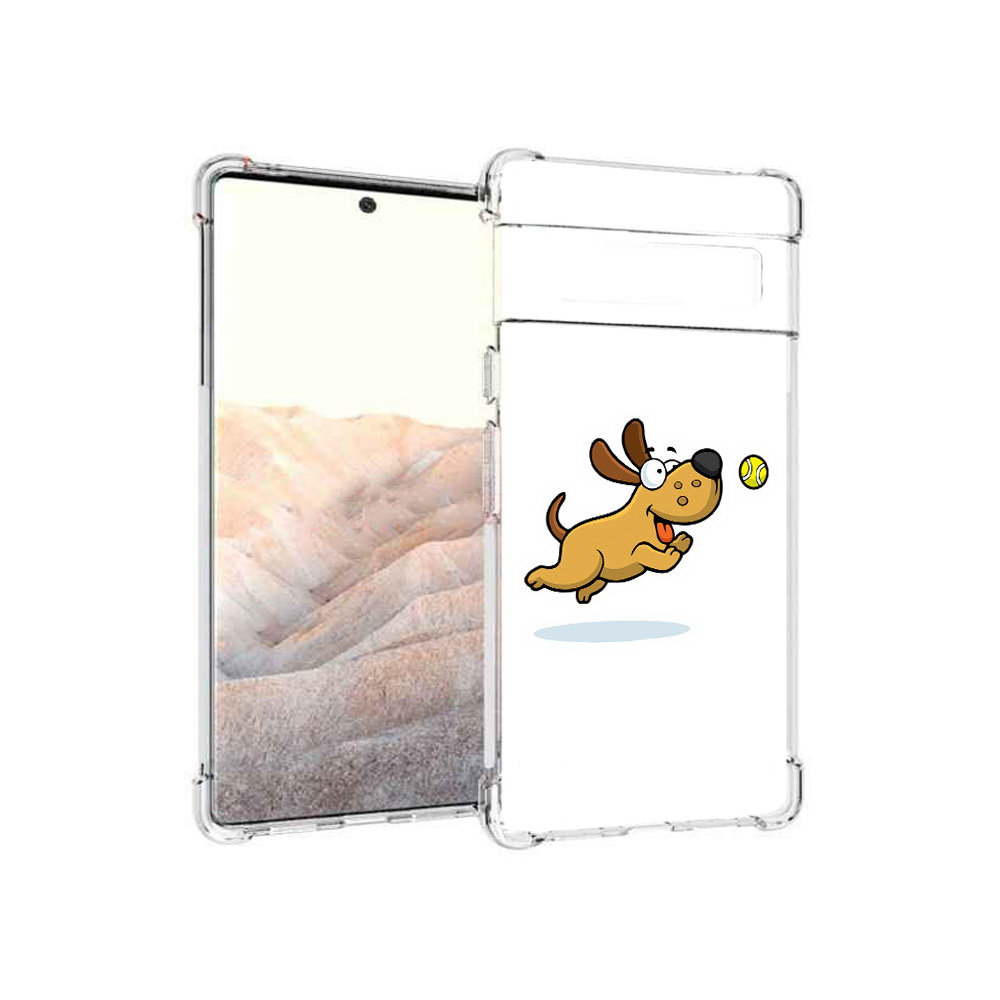 

Чехол MyPads Tocco для Google Pixel 6 Pro пёсик, Прозрачный, Tocco
