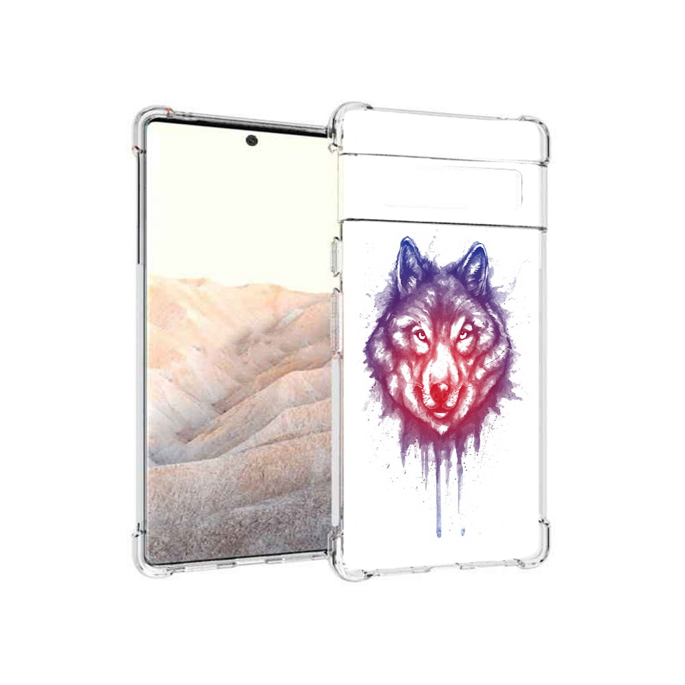 

Чехол MyPads Tocco для Google Pixel 6 Pro пушистый волк, Прозрачный, Tocco