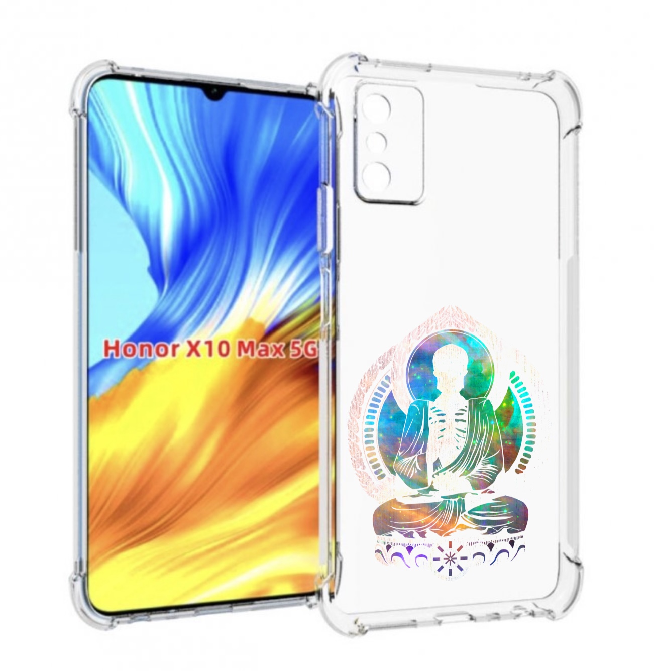 

Чехол MyPads умный скелет для Honor X10 Max, Прозрачный, Tocco