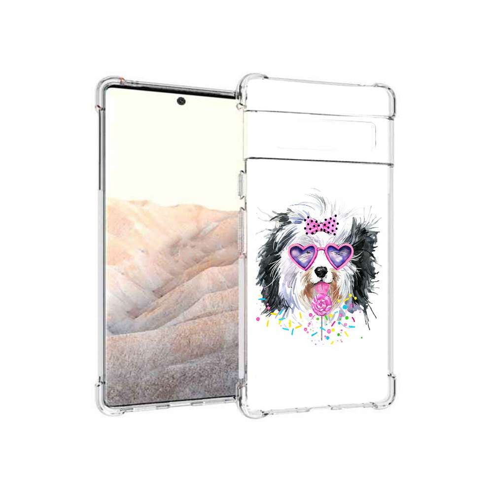 

Чехол MyPads Tocco для Google Pixel 6 Pro пушистик, Прозрачный, Tocco
