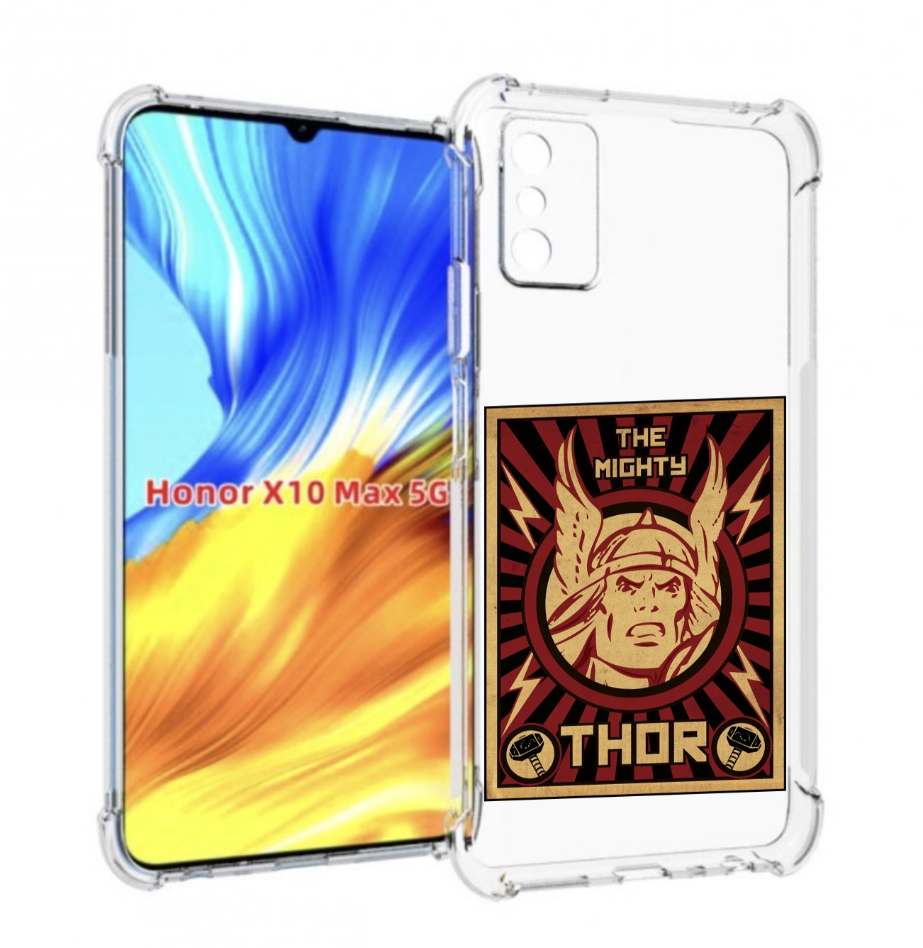 

Чехол MyPads тор лицо для Honor X10 Max, Прозрачный, Tocco