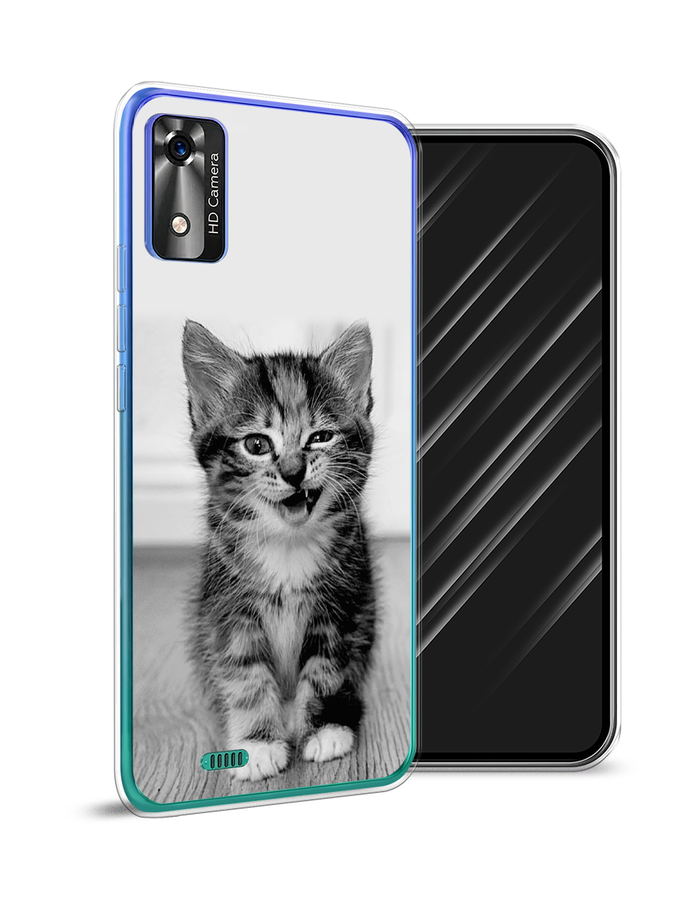 фото Чехол awog на bq 5565l "подмигивающий котенок"