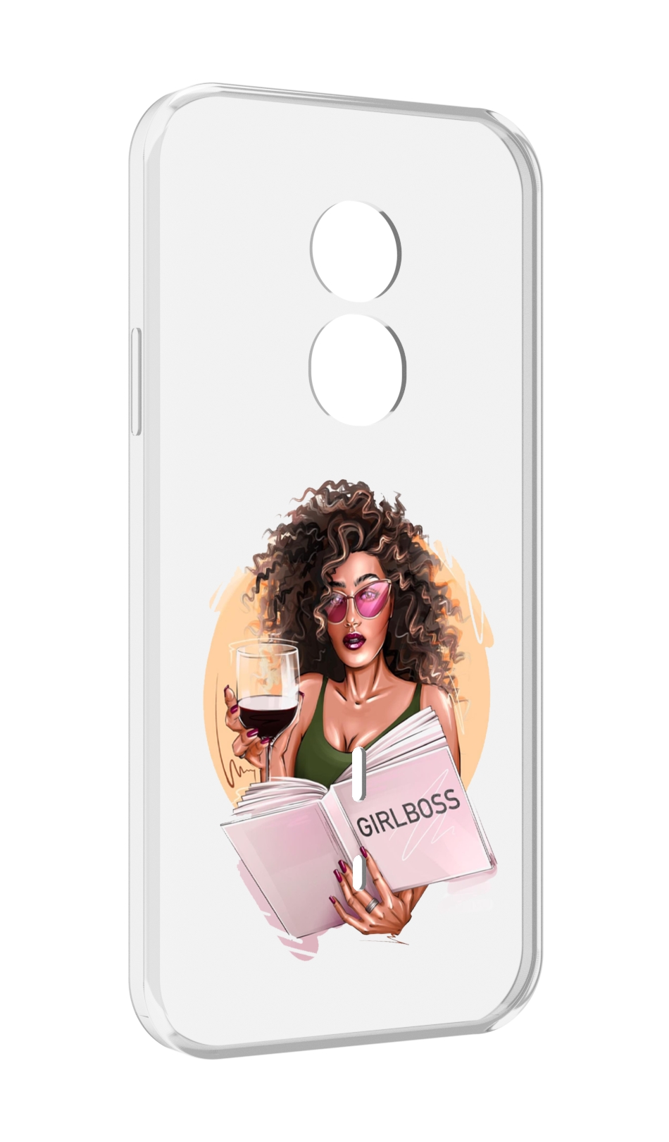 

Чехол MyPads Girlboss with wine_ Etsy женский для Doogee S501, Прозрачный, Tocco