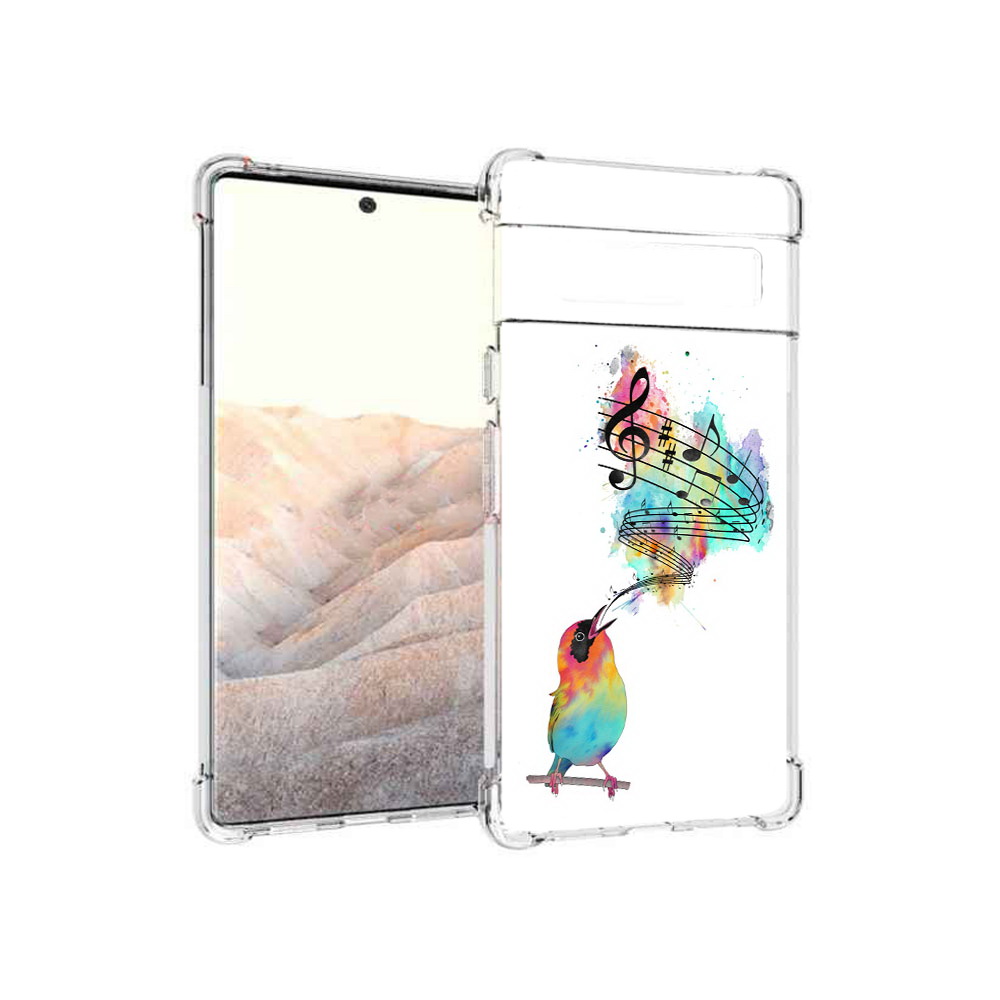 

Чехол MyPads Tocco для Google Pixel 6 Pro певчая птичка, Прозрачный, Tocco