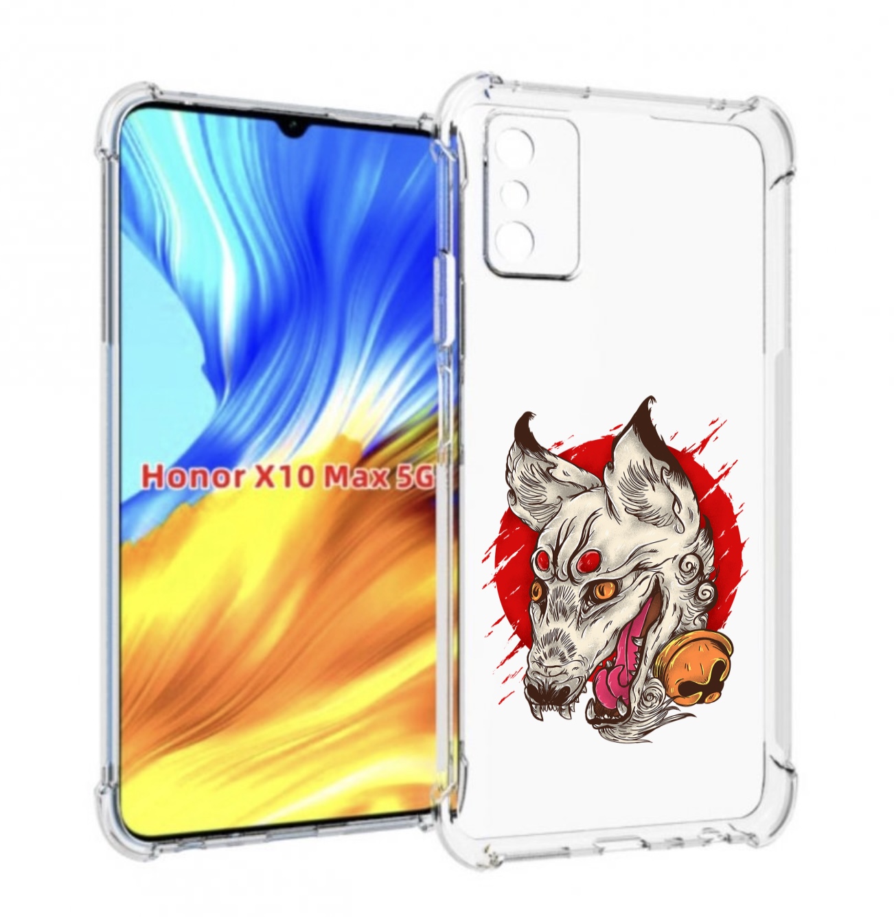 

Чехол MyPads страшная собака для Honor X10 Max, Прозрачный, Tocco