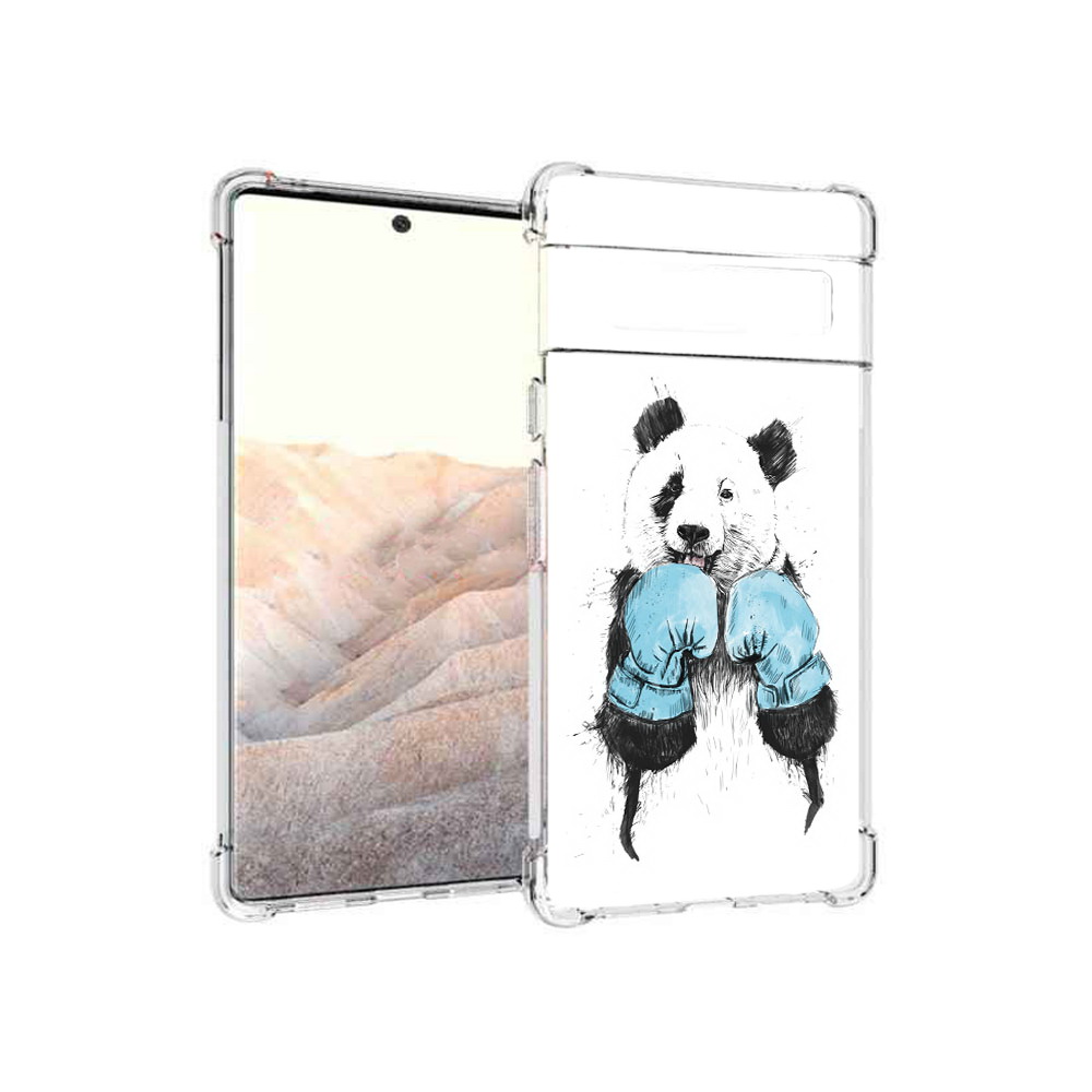 

Чехол MyPads Tocco для Google Pixel 6 Pro панда боксер, Прозрачный, Tocco