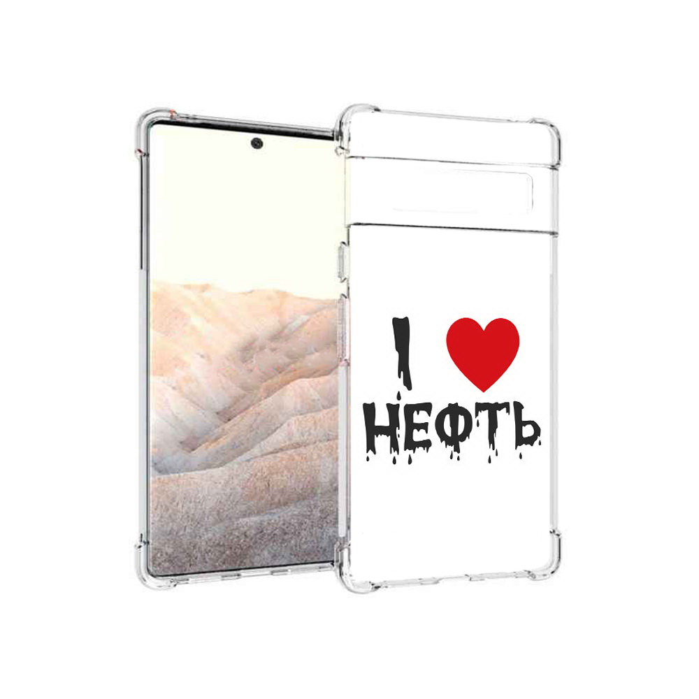 

Чехол MyPads Tocco для Google Pixel 6 Pro нефть, Прозрачный, Tocco