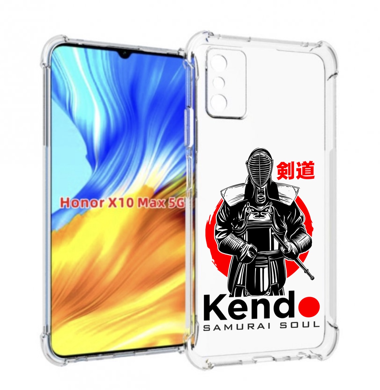 

Чехол MyPads рисованый самурай для Honor X10 Max, Прозрачный, Tocco