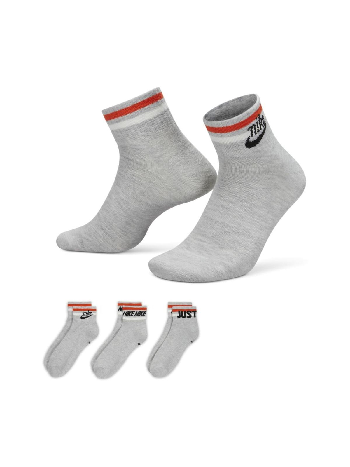 Комплект носков унисекс Nike Everyday Essential Ankle Socks серых XL